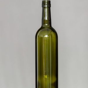 Fľaša Bordeaux 750 ml závit + uzáver – olivová