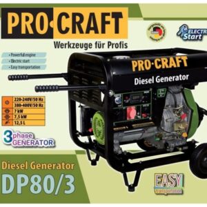 Dieselový elektrický generátor Procraft DP80/3 | DP80/3