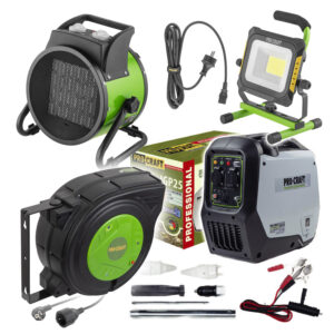 Sada elektrocentrála, kúrenie a osvetlenie Procraft SIGP25SET | SIGP25SET