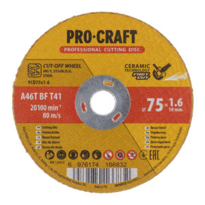 Rezný kotúč Procraft s keramickým zrnom YCD75x1.6 | YCD75x1.6