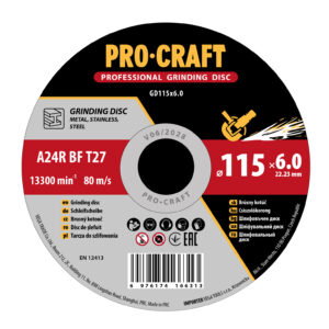 Brúsny kotúč na kov Procraft GD GD115x6.0 | GD115x6.0