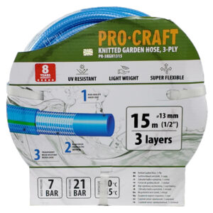 Záhradná hadica Procraft PR-3KGH1315 3-vrstvová, 1/2" 15m | PR-3KGH1315