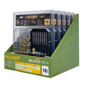 18-dielna sada vrtákov a bitov Procraft DBS-18, S2 | DBS-18